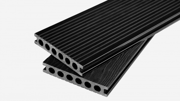 Террасная доска Groentec 6000x145x25 мм усиленная, Антрацит